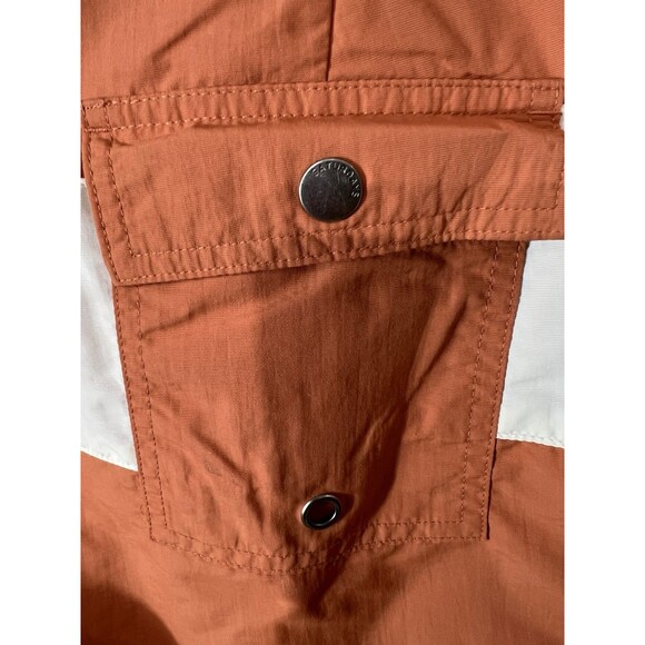 Saturdays New York City Ennis Boardshort Size 33 Orange Ivory Swim Shorts - Picture 14 of 15